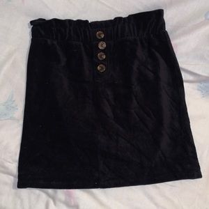 Stretchy “corduroy” high waisted skirt